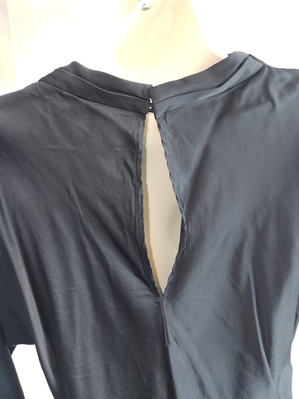 A.L.C. Womens Long-Sleeve Black Blouse - Picture 8 of 9